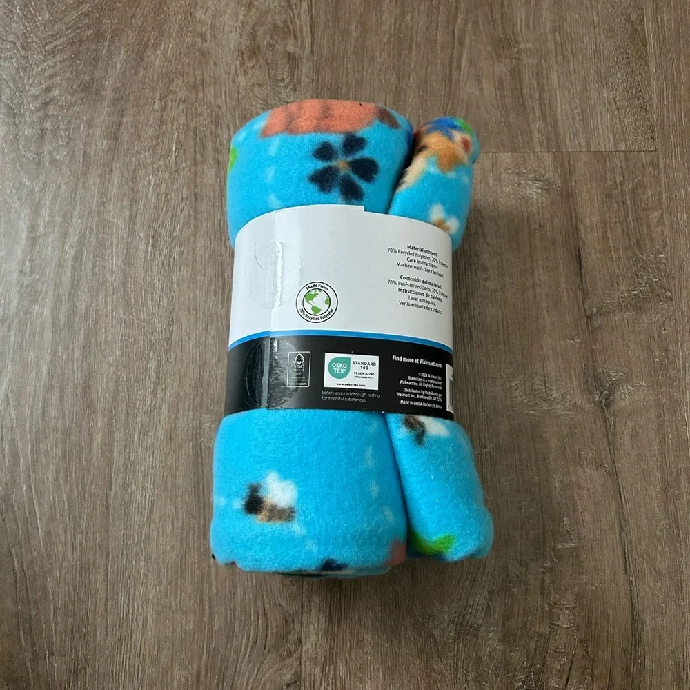 NWT Mainstays Colorful Fleece Throw Blanket